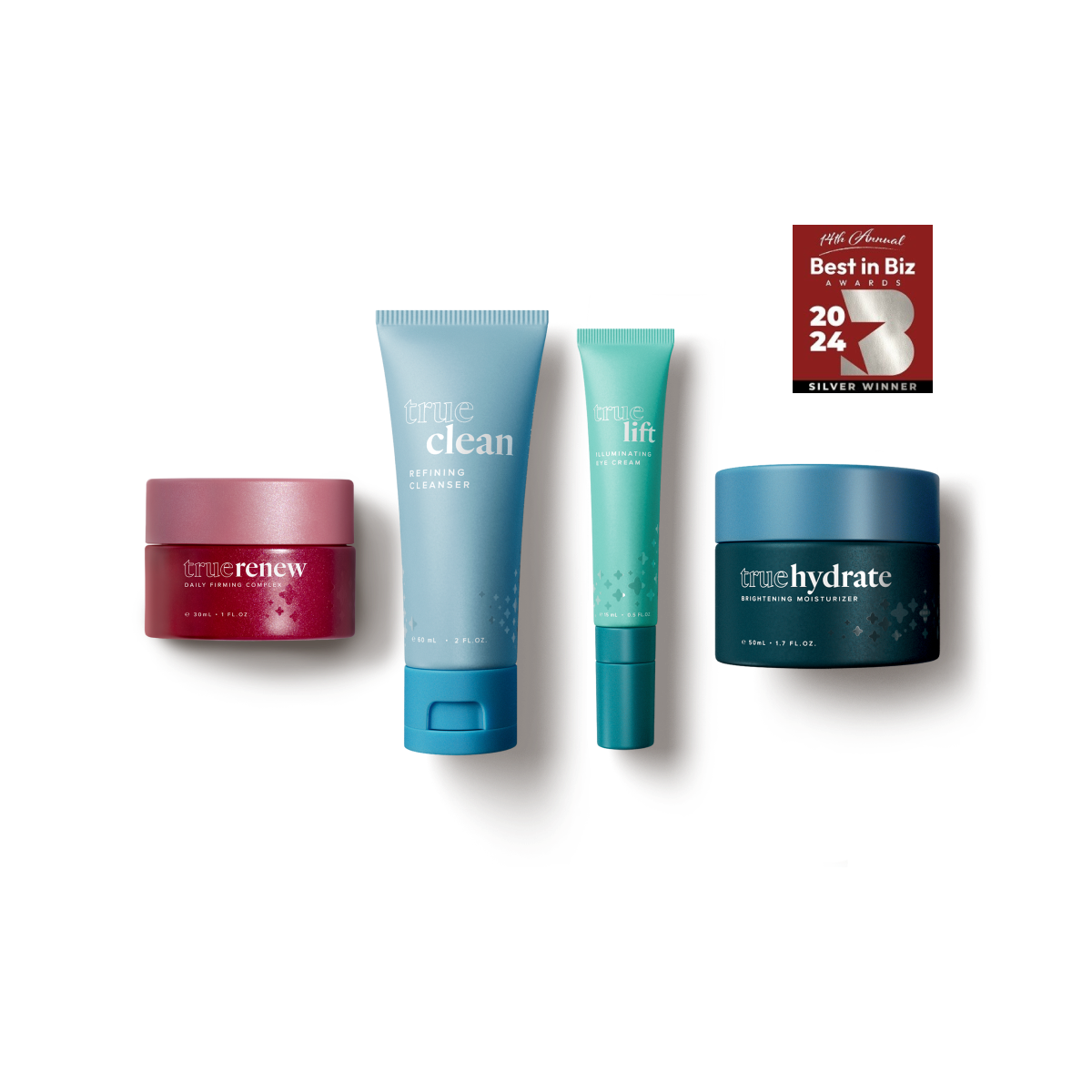 TrueScience activated skin care collection — true renew, clean, lift, hydrate